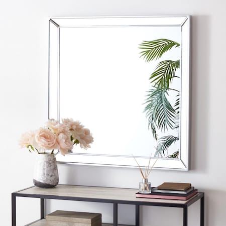 Safavieh 36 x 0.8 x 36 in. Presea Silver Mirror MRR2004C